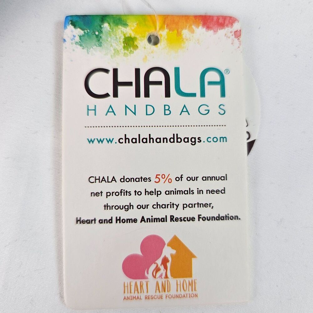 Chala Paw Print Crossbody Phone Bag Maroon NWT Vegan Dog Lover Purse - Picture 8 of 12